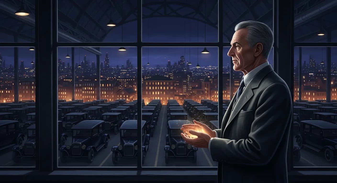 「ヘンリー・フォード」「財産は来るもので、作るものではない。」の画像