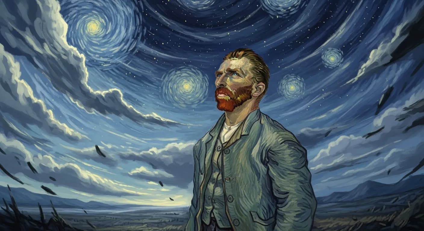 「フィンセント・ファン・ゴッホ」「人問は毅然として現実の運命に耐えていくべきだ。 そこに一切の真理がひそんでいる。」の画像