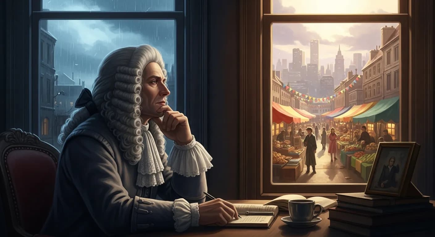 「ジャン・ド・ラ・ブリュイエール」「人生はそれを感ずる人間にとっては悲劇であり、考える人間にとっては喜劇である。」の画像