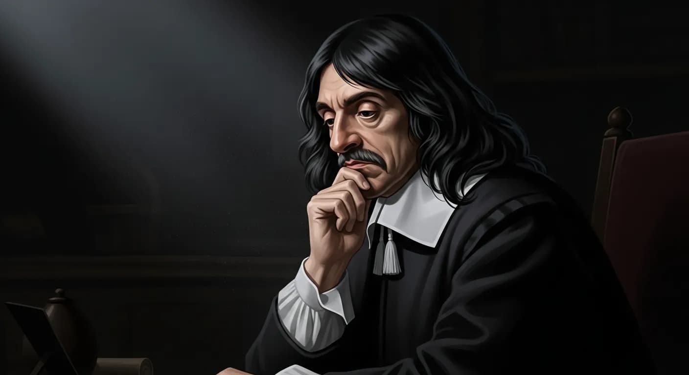 「ルネ・デカルト」「われ思う、故にわれあり。」の画像