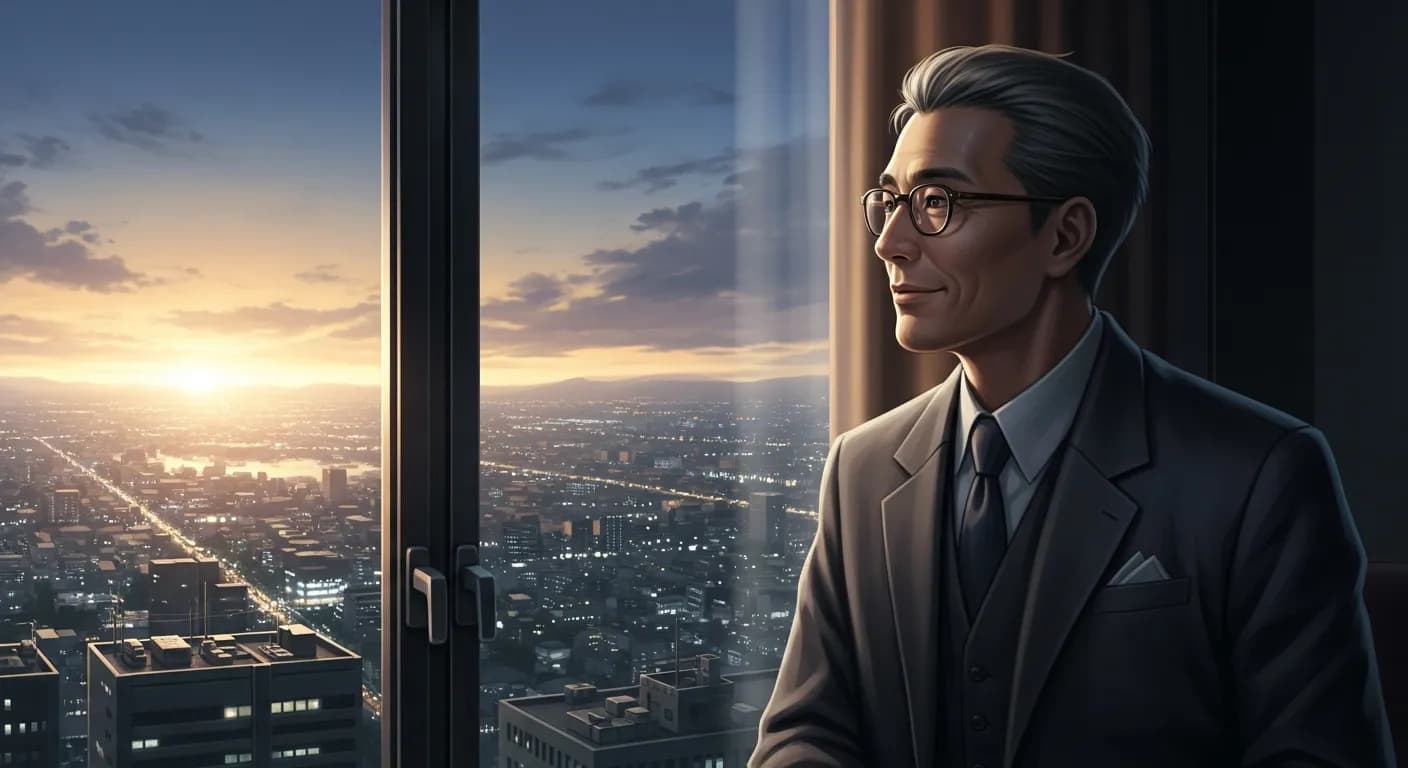 「松下幸之助」「希望を失わないでやっていると自然と知恵も出てくる。 精神が集中して、そこに色々な福音が生まれてくる。」の画像