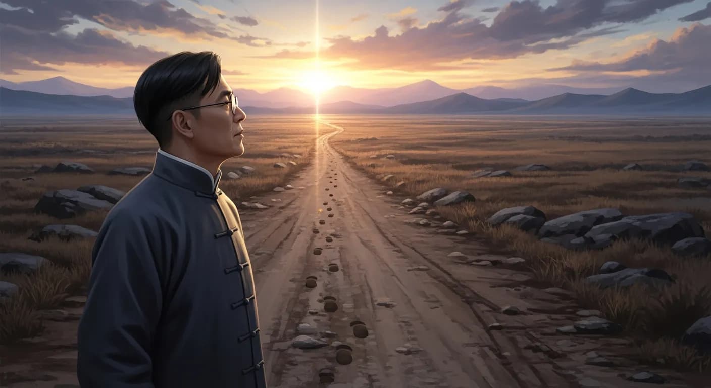 「魯迅」「思うに希望とは、もともとあるものとも言えぬし、ないものとも言えない。 それは地上の道のようなものである。 もともと地上には道はない。歩く人が多くなれば、それが道になるのだ。」の画像