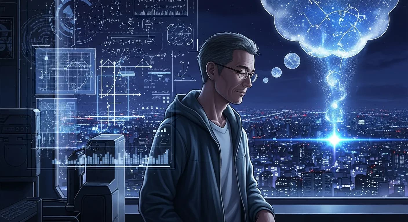 「森博嗣」「最初は計算、 次は実証、 これを繰り返し、仮想のモデルを組み立てる。 そして、ついに源泉に到達する。 そうなれば、最後は一般への展開です。」の画像