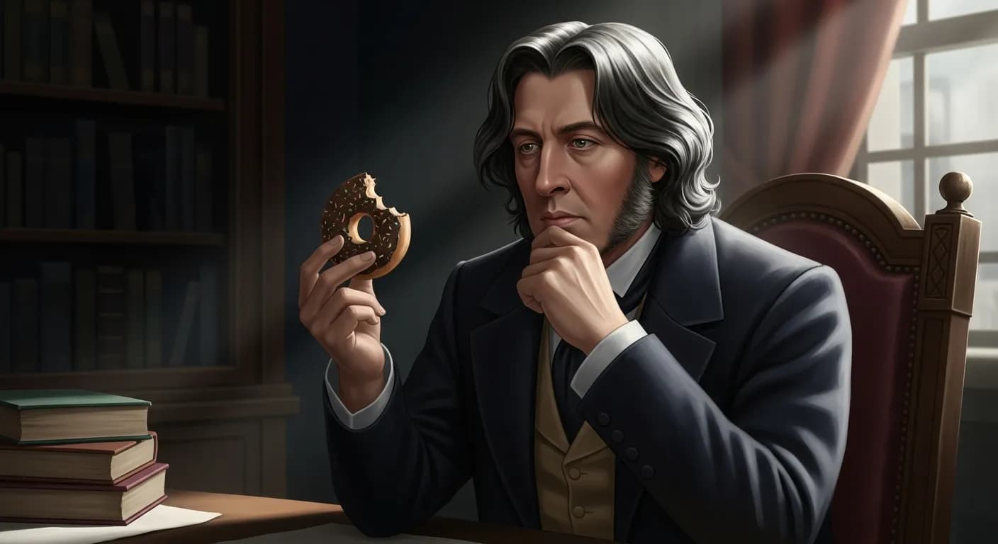 「オスカー・ワイルド」「楽観主義者はドーナツを見、悲観主義者はドーナツの穴を見る」の画像