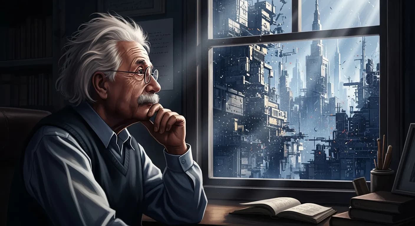 「アルベルト・アインシュタイン」「この世に存在する数々の問題は、 その問題が発生したときと同じ考え方では解決できない。」の画像