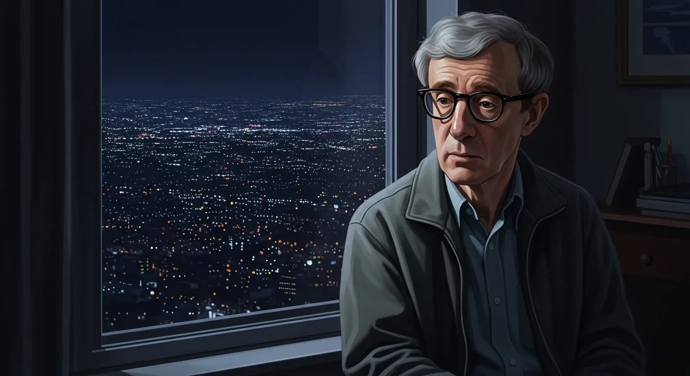 「ウディ・アレン」「神はいなくても、人は生きて死ぬだけだ」の画像