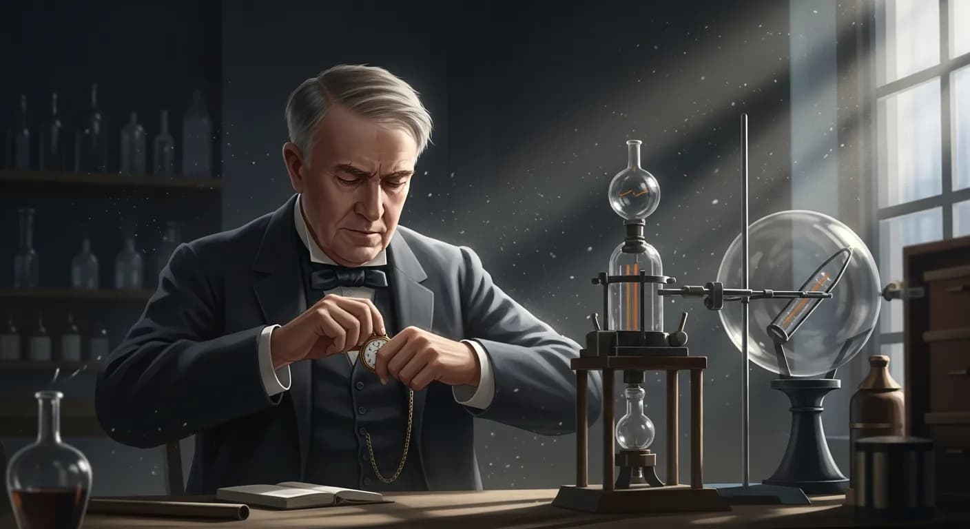 「トーマス・エジソン」「決して時計を見るな。 これは若い人に覚えてもらいたいことだ。」の画像