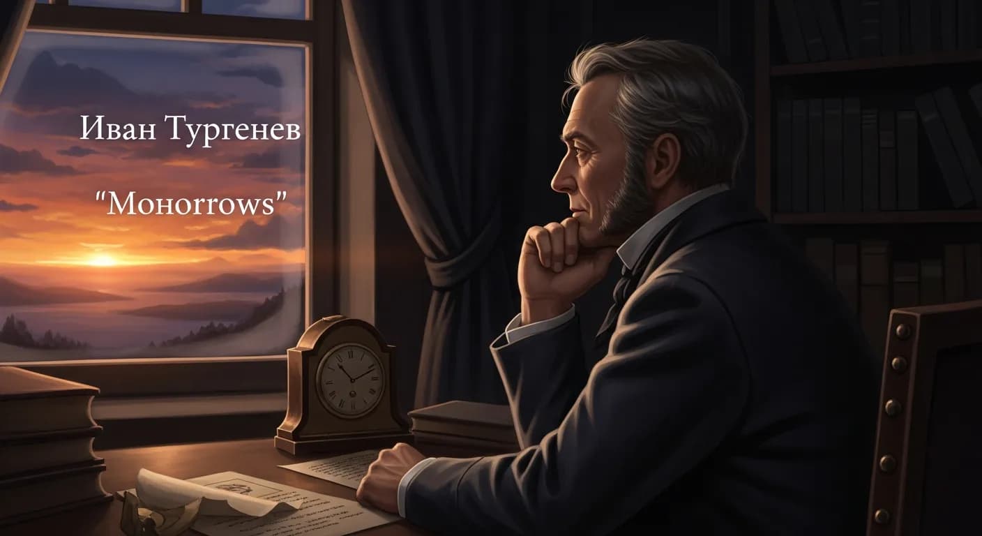 「イワン・ツルゲーネフ」「「明日は、明日こそは」と、 人はそれをなだめる。この「明日」が、彼を墓場に送り込むその日まで。」の画像