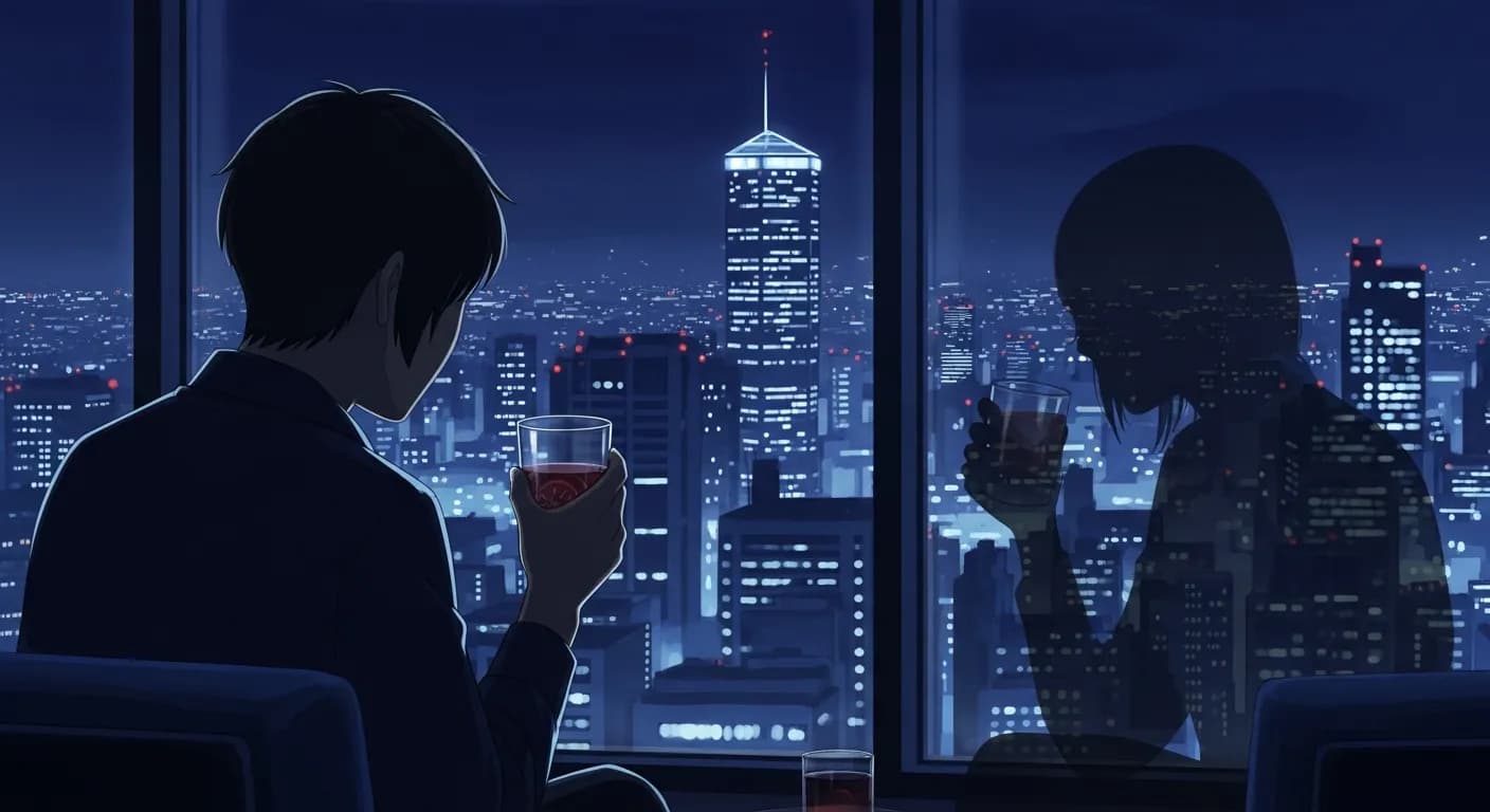 「「お酒は?」「飲みません。現実から逃避する必要がないので……」 「私も現実には満足してますが、うまい酒は現実の一部ですよ」」の画像