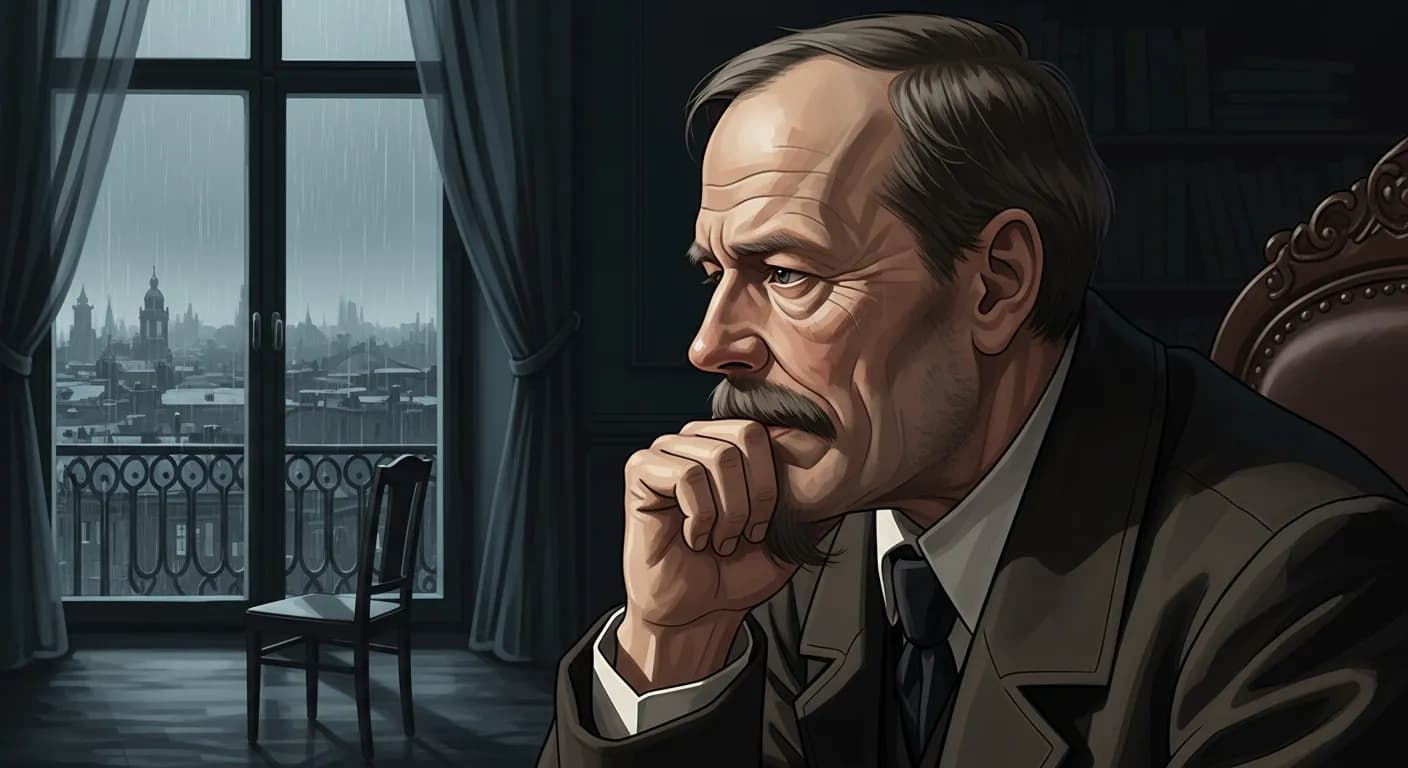 「フョードル・ドストエフスキー」「夫が妻にとって大事なのは、ただ夫が留守の時だけである。」の画像