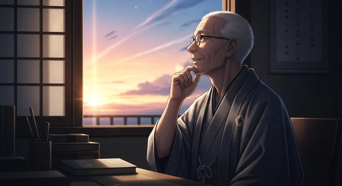 「武者小路実篤」「人は死ぬ瞬間までも、 もしかしたら助かるかもしれないと空想し得る力を与えられている。」の画像