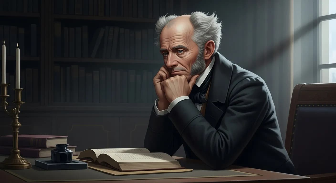 「アルトゥル・ショーペンハウアー」「結婚するとは、彼の権利を半分にして、義務を二倍にすることである。」の画像