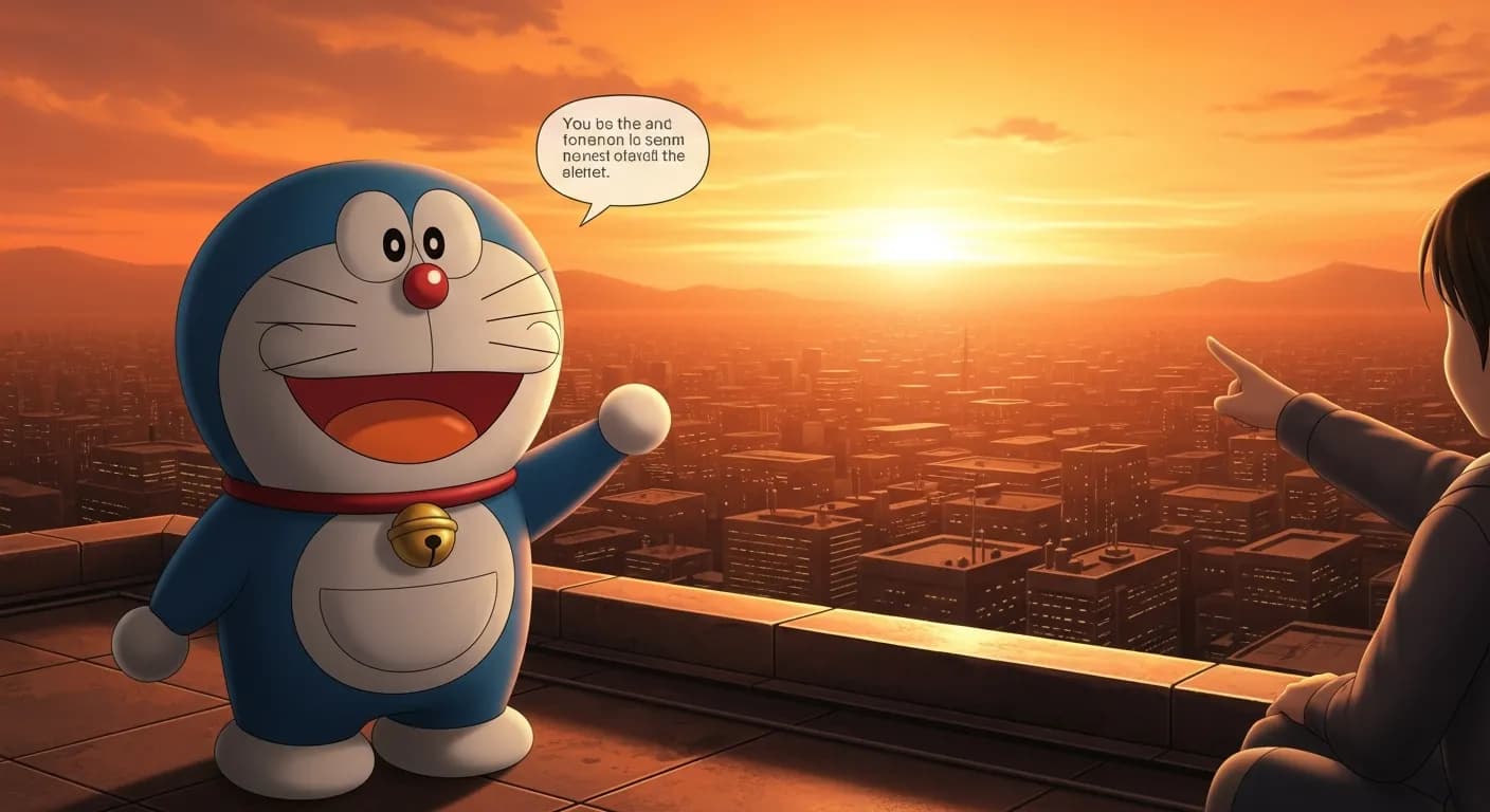 「ドラえもん」「にこにこしてるんだよ、いつも楽しそうに。
そしたら、ほんとにしあわせになれる。」の画像