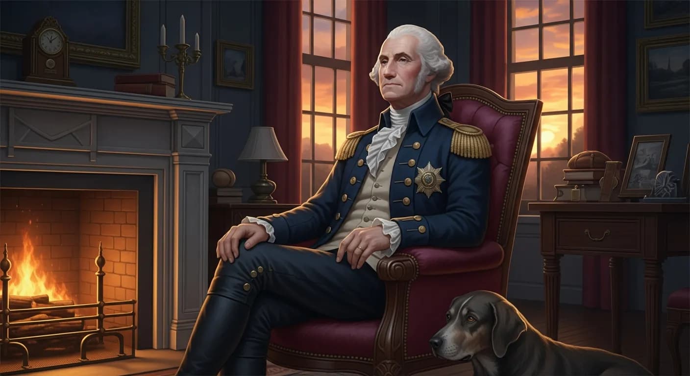 「ジョージ・ワシントン」「三人の信用するに足る友がいる。老妻、老犬、それと貯金。」の画像