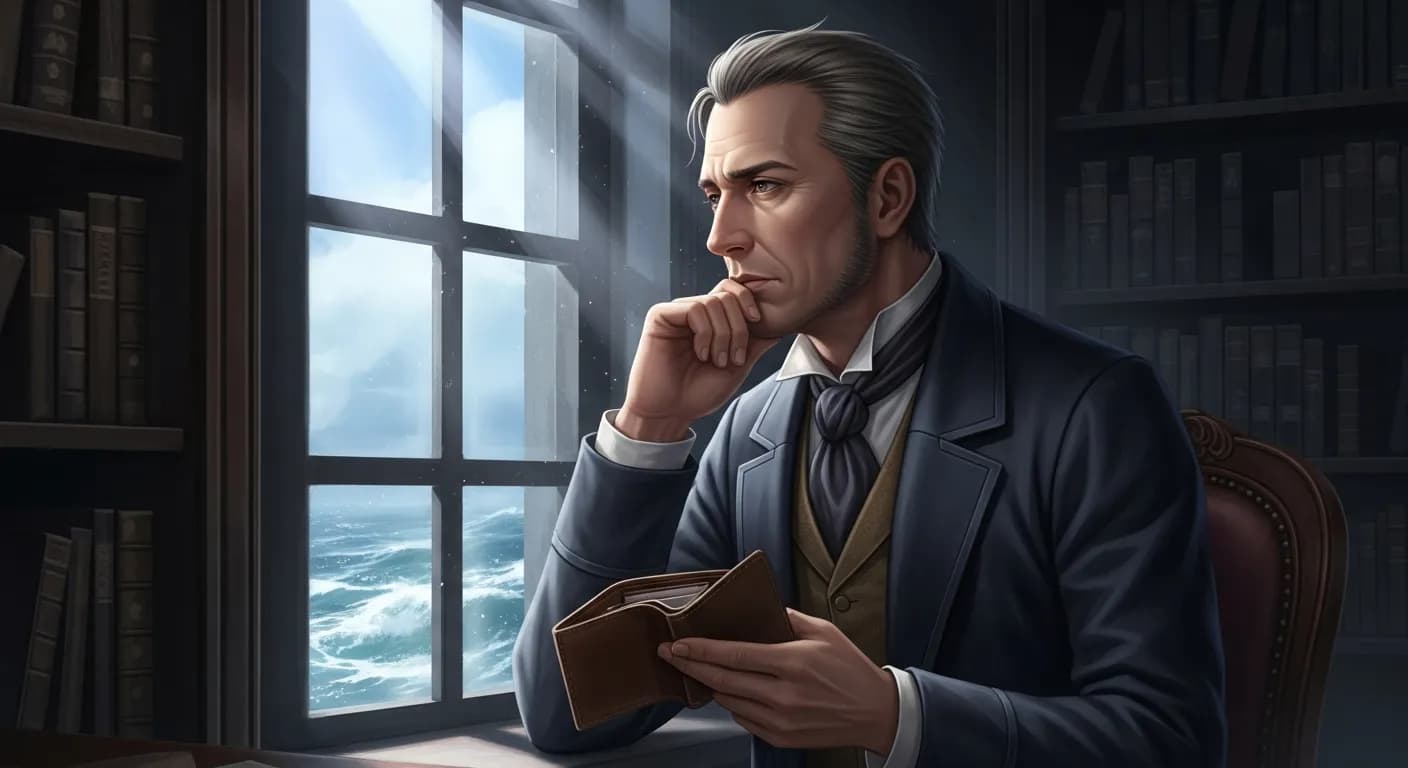 「ハーマン・メルヴィル」「財布は、その中に何か入っていなければボロきれと変わらない。」の画像