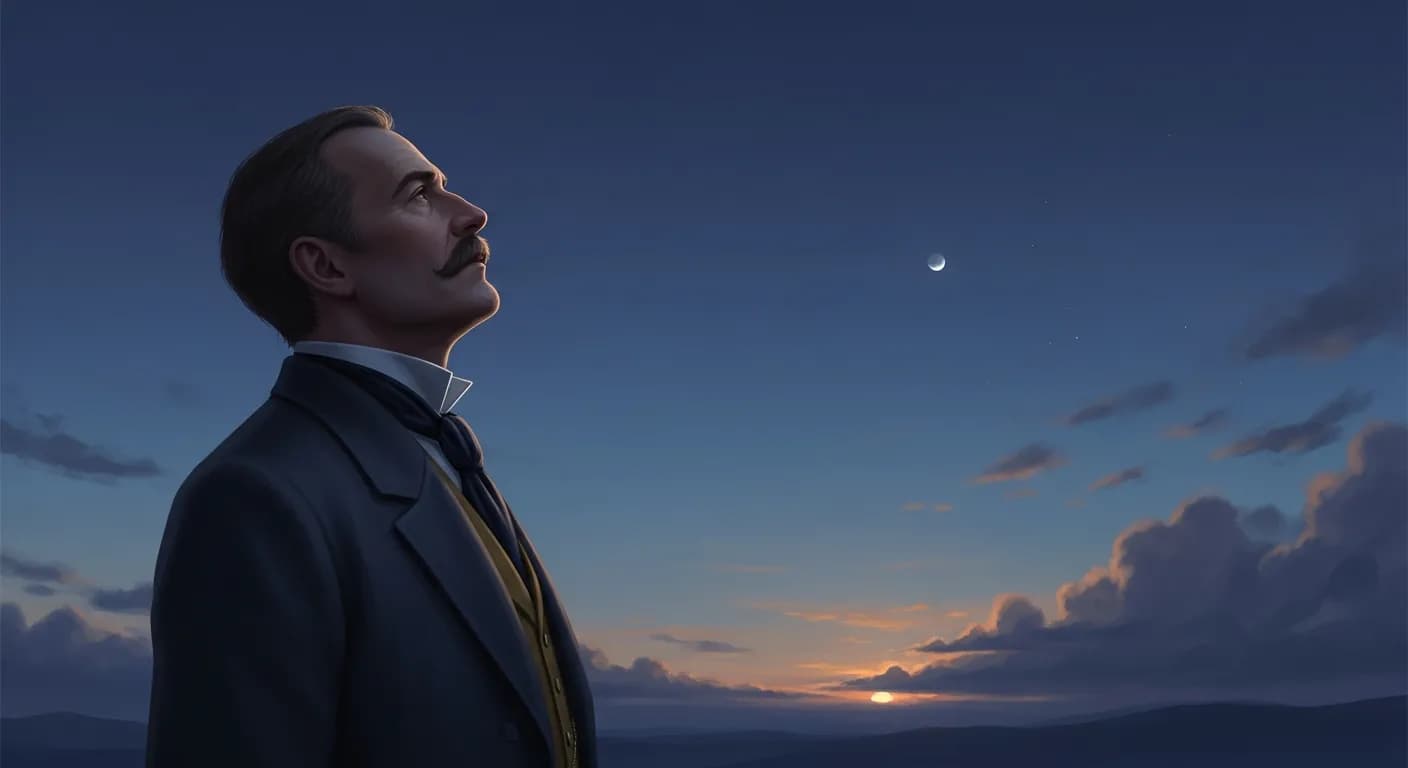 「ジュール・ルナール」「友情は静かな月のように、太陽の現れない前の大空に輝く。 だが、恋の光を受けるとすぐに色褪せてしまう。」の画像