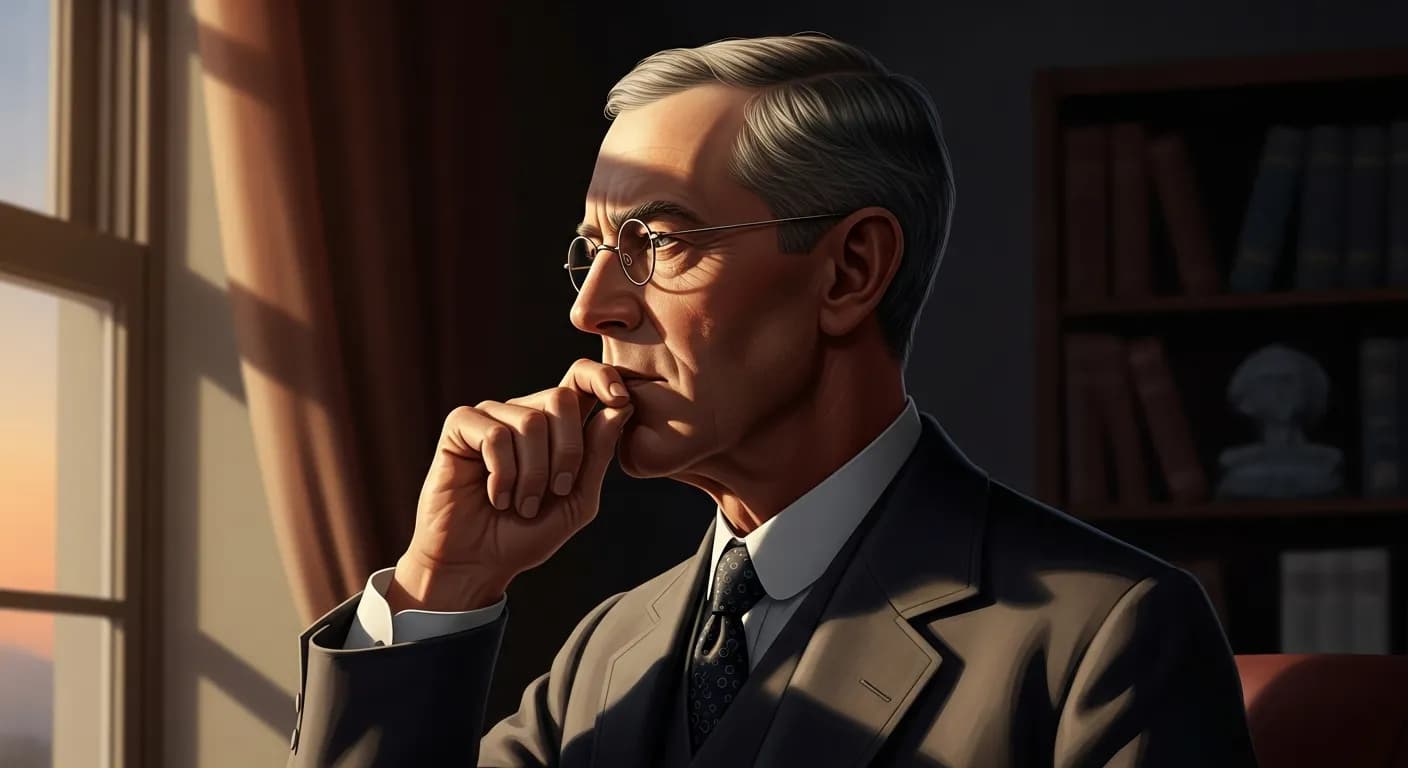 「ウッドロウ・ウィルソン」「運命のなかに偶然はない。 人間はある運命に出会う以前に、自分がそれを作っているのだ。」の画像