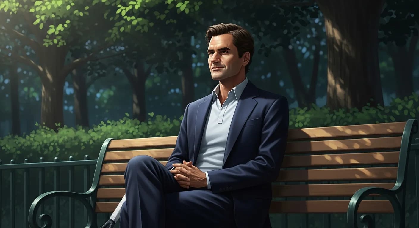 「ロジャー・フェデラー」「平凡な人生こそ真の人生だ。 虚飾や特異から遠く離れたとことにのみ真実があるからだ。」の画像