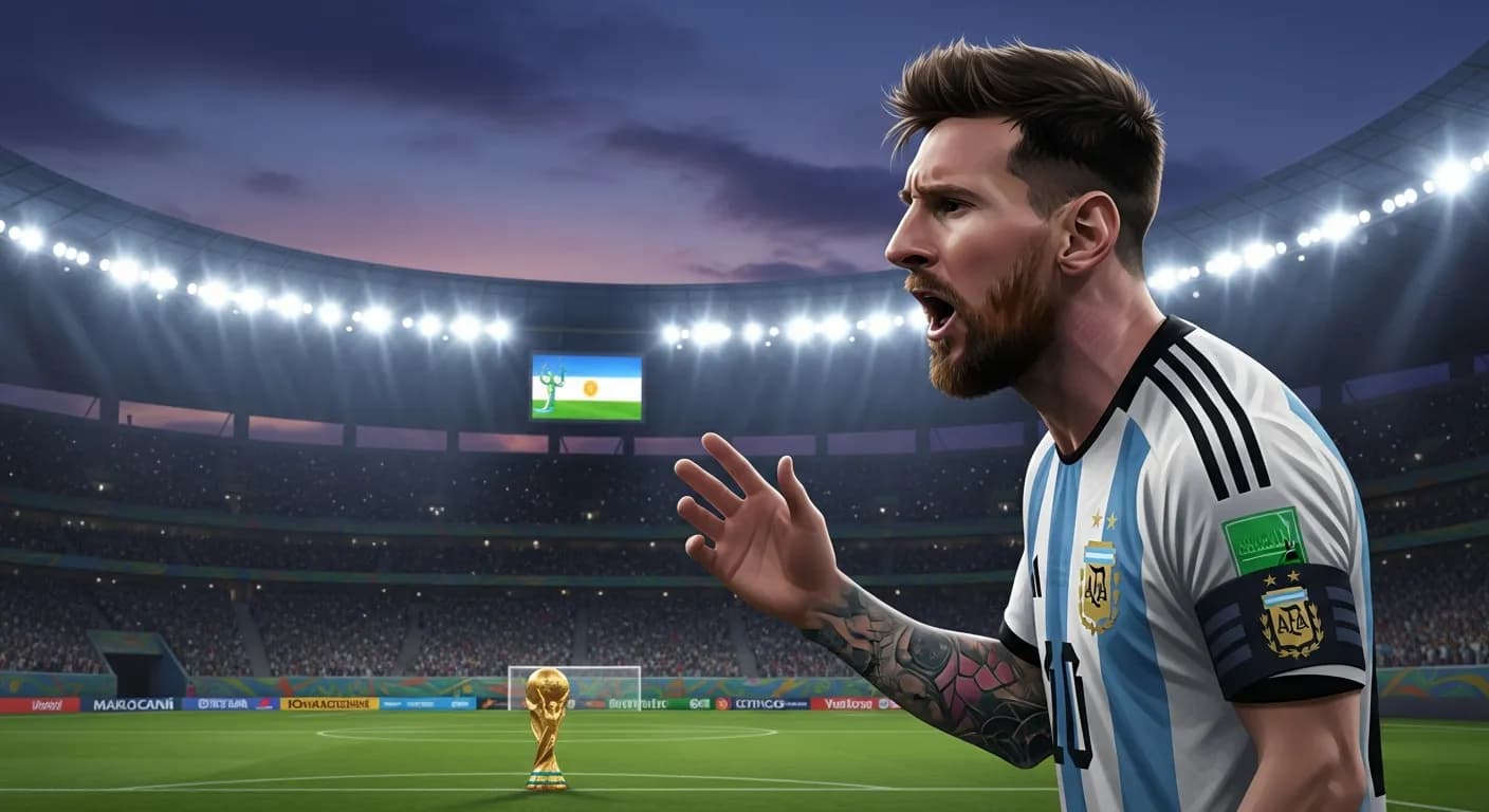 「リオネル・メッシ」「ありがとう、みんな!
45日間も文句も言わず頑張ってきたのはそこに目標があったからだよな
そして俺たちはその目標まであともう一歩のところにいるんだ
だから、そのカップを掲げるためにピッチに出ていこう
...」の画像