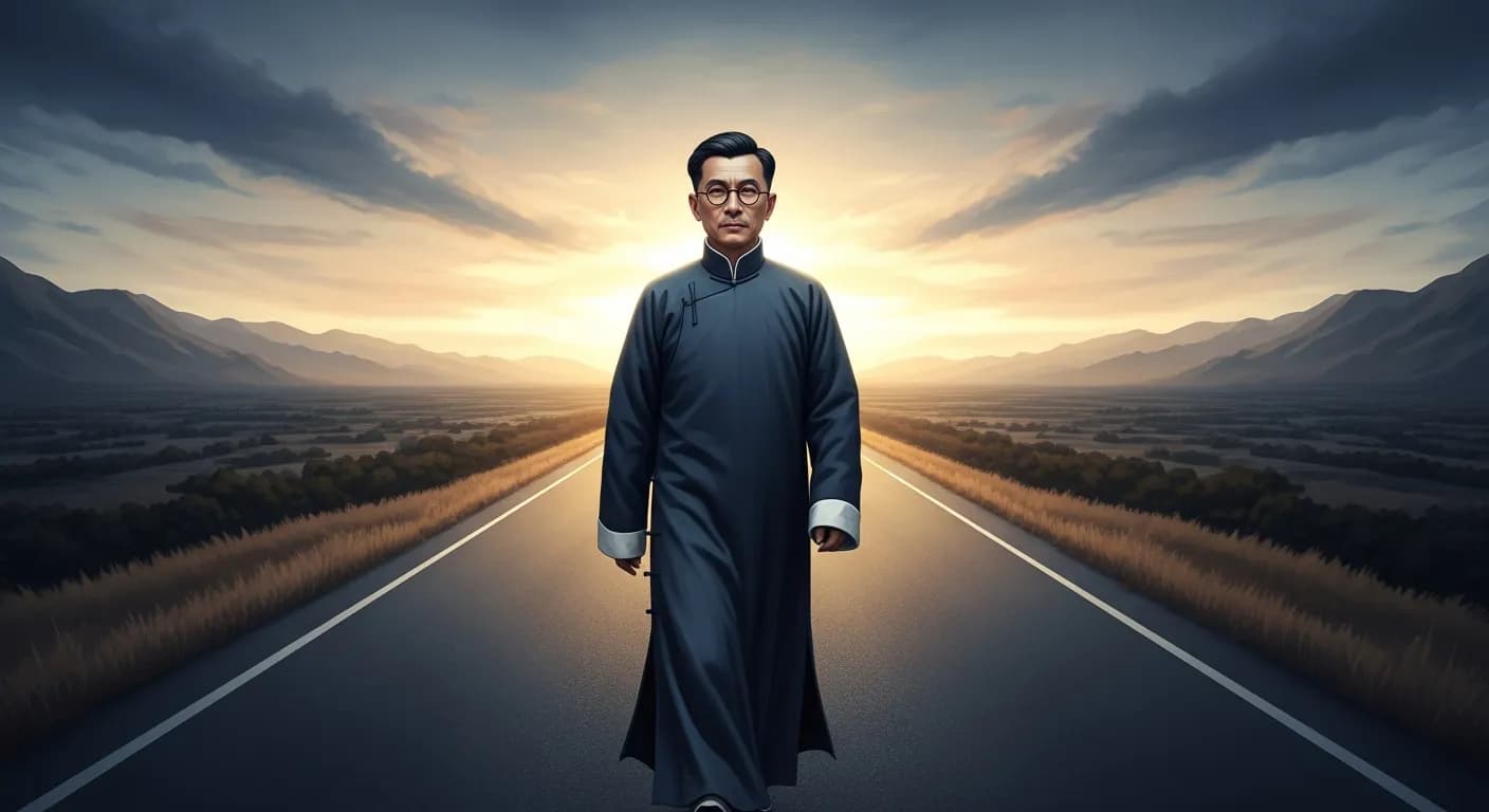 「魯迅」「うしろをふり向く必要はない。
あなたの前にはいくらでも道があるのだから。」の画像