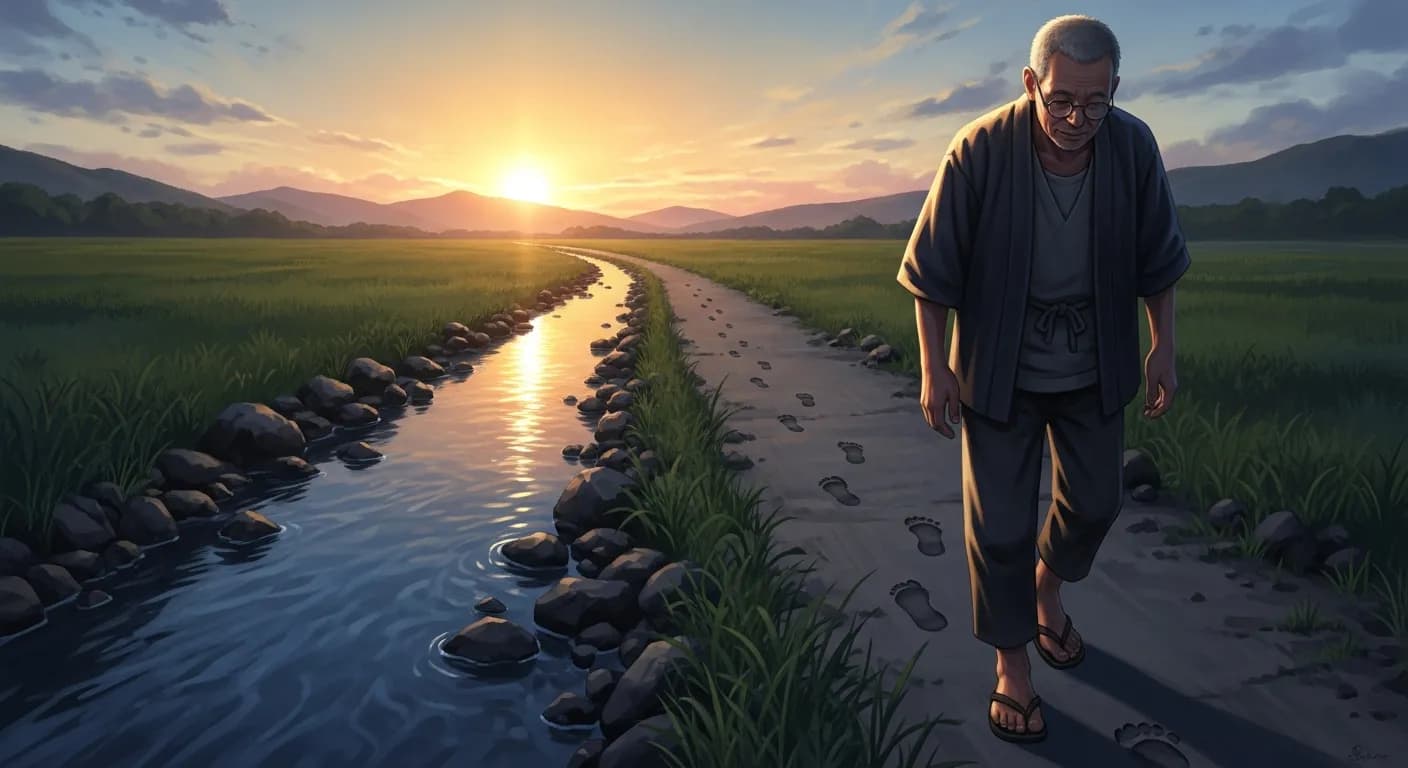 「相田みつを」「毎日毎日の足跡が
おのずから人生の答えを出す
きれいな足跡には
きれいな水がたまる」の画像