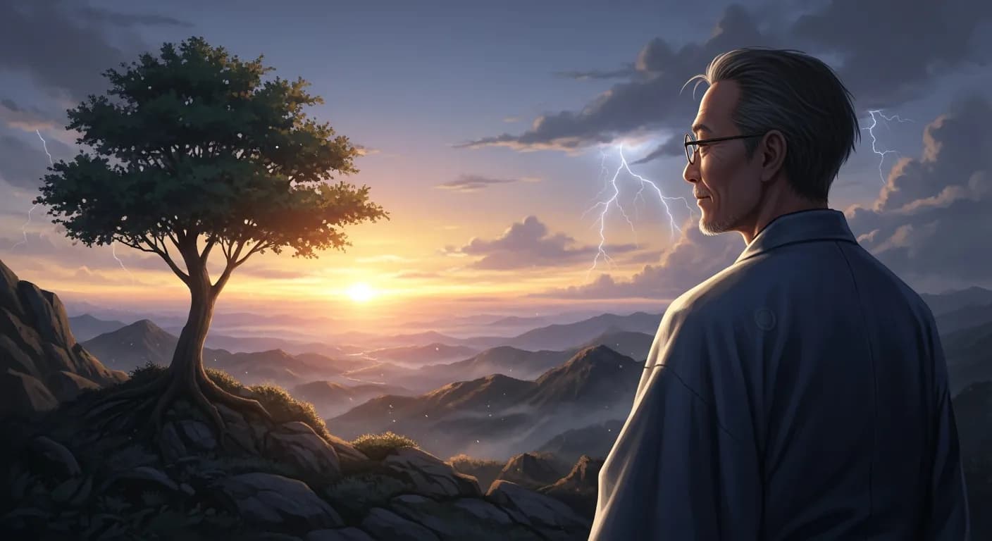 「武者小路実篤」「尊敬すべき幸福な人は、逆境にいても、つまらぬことはくよくよせず、心配しても始まらないことは心配せず、自分の力のないことは天に任せて、自分の心がけをよくし、根本から再生の努力をする人である。」の画像