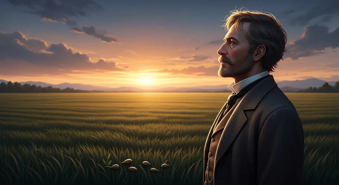 「ロバート・ルイス・スティーヴンソン」「毎日をその日の収穫高で判断せずに、まいた種で判断しなさい。」の画像