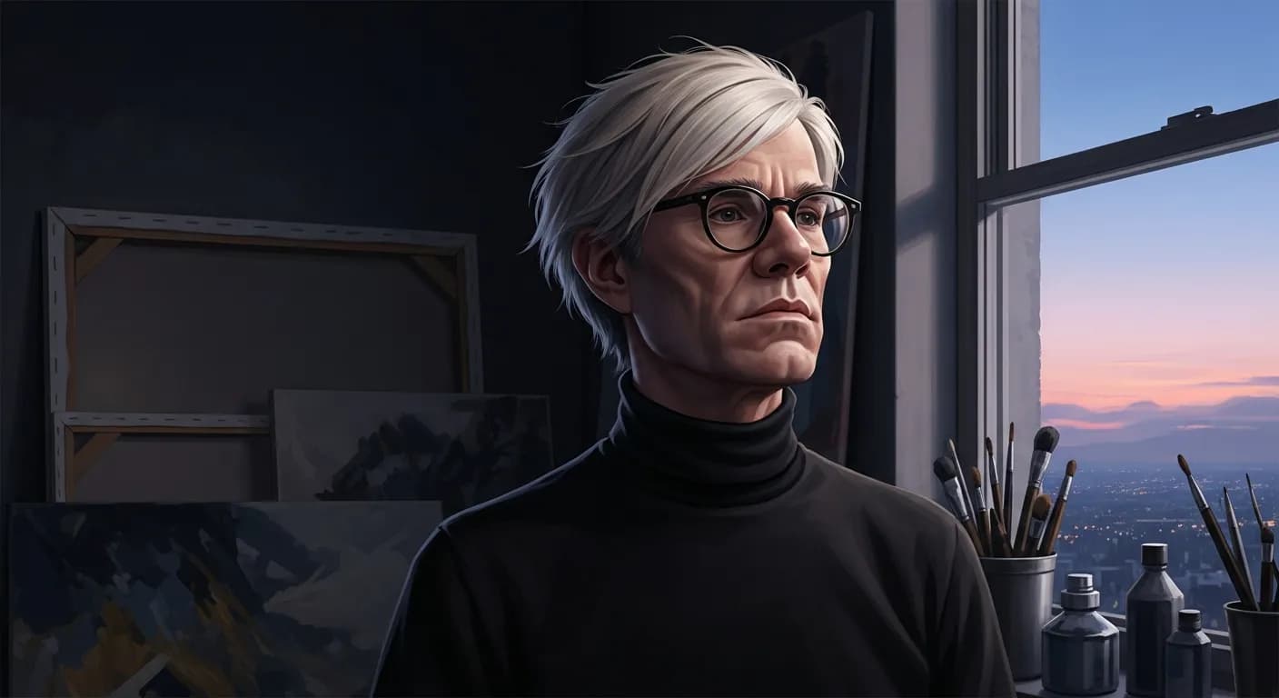 「アンディ・ウォーホル」「時が物事を変えるって人はいうけど、実際は自分で変えなくちゃいけないんだ。」の画像