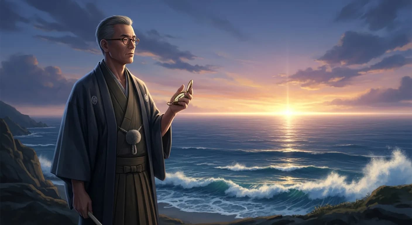 「中村天風」「信念、それは人生を動かす羅針盤のごとき尊いものである。
従って信念なき人生は、ちょうど長途の航海の出来ないボロ船のようなものである。」の画像