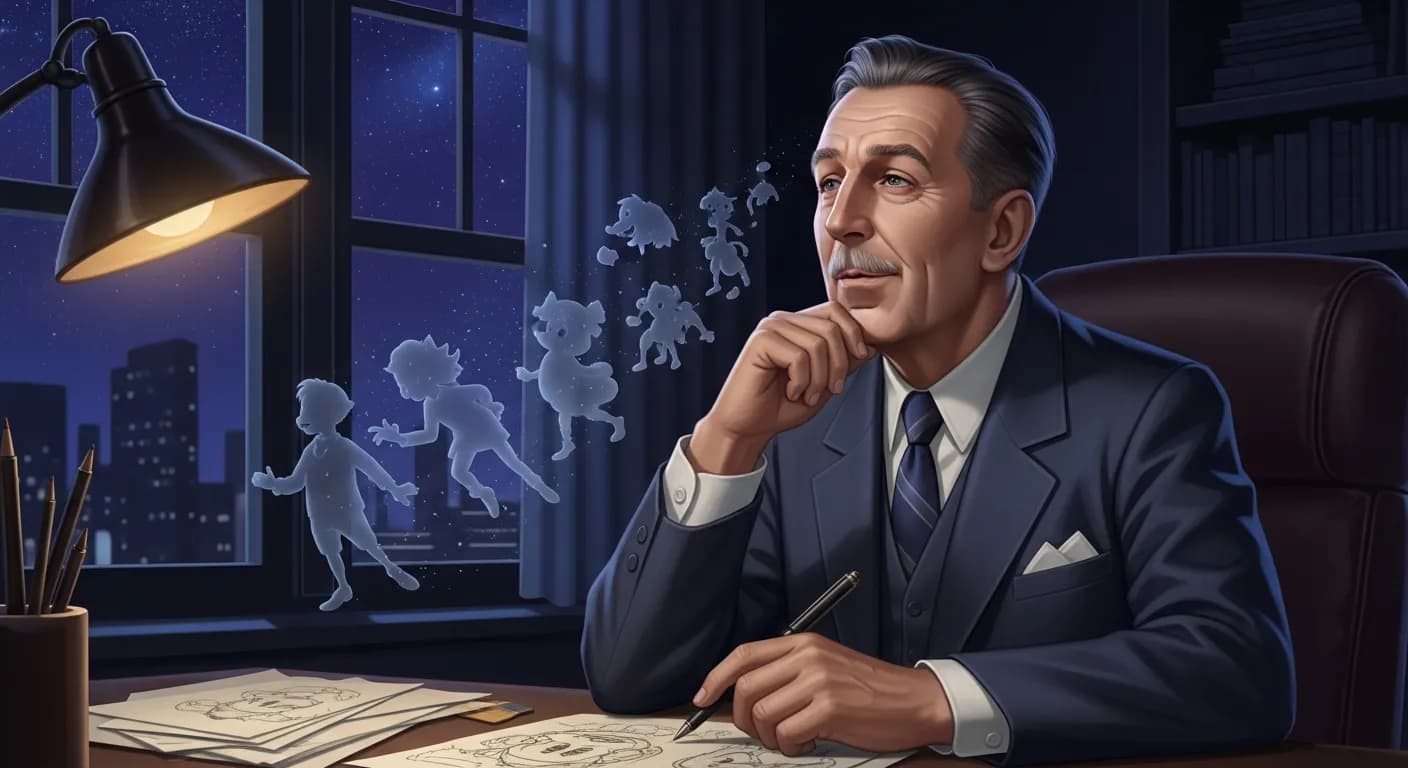 「ウォルト・ディズニー」「考えなさい。
調査し、探究し、問いかけ、熟考するのです。」の画像