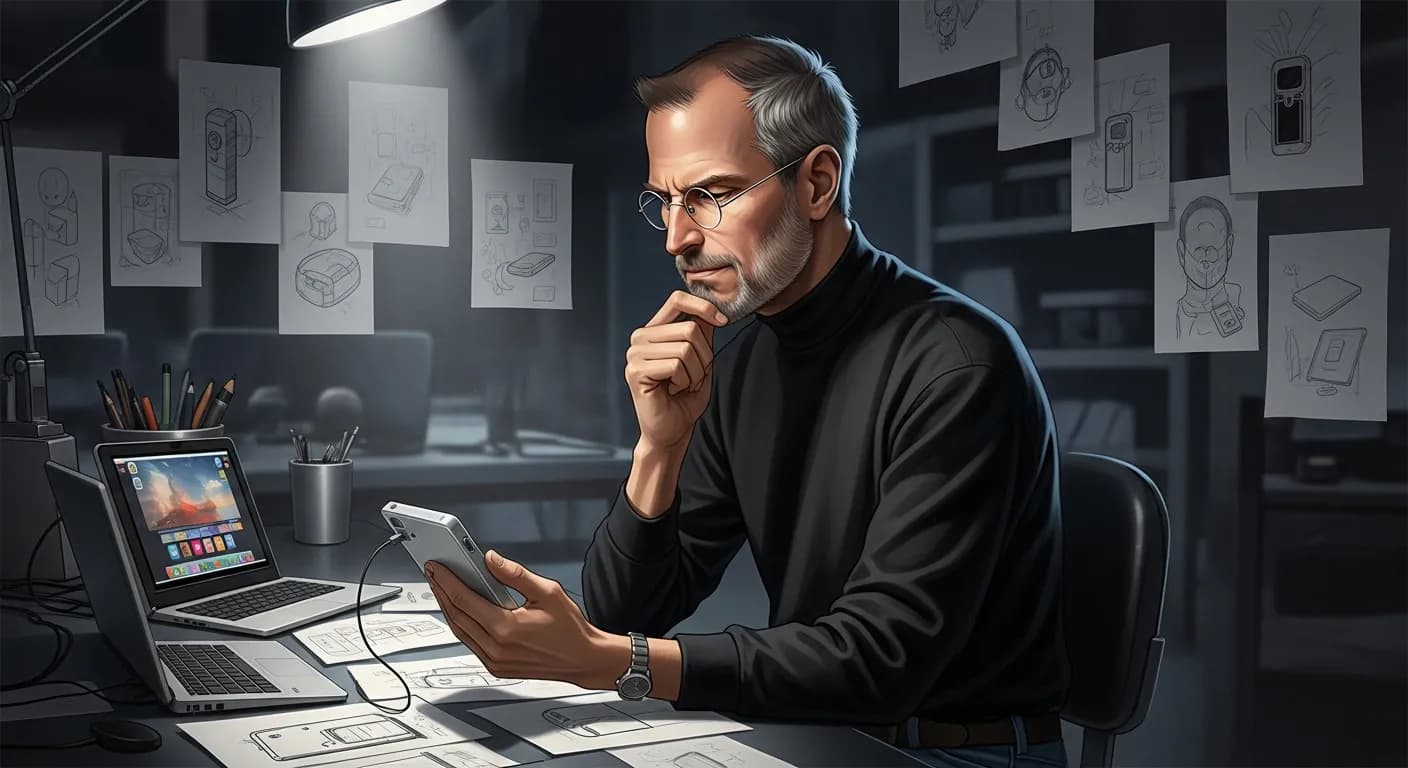 「スティーブ・ジョブズ」「どんなマーケティングでも、駄作をヒットさせることはできない。」の画像