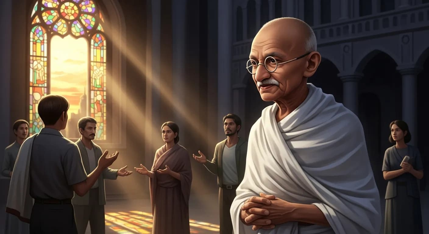 「マハトマ・ガンディー」「率直な意志の相違は進歩を示す健全な兆候だ。」の画像