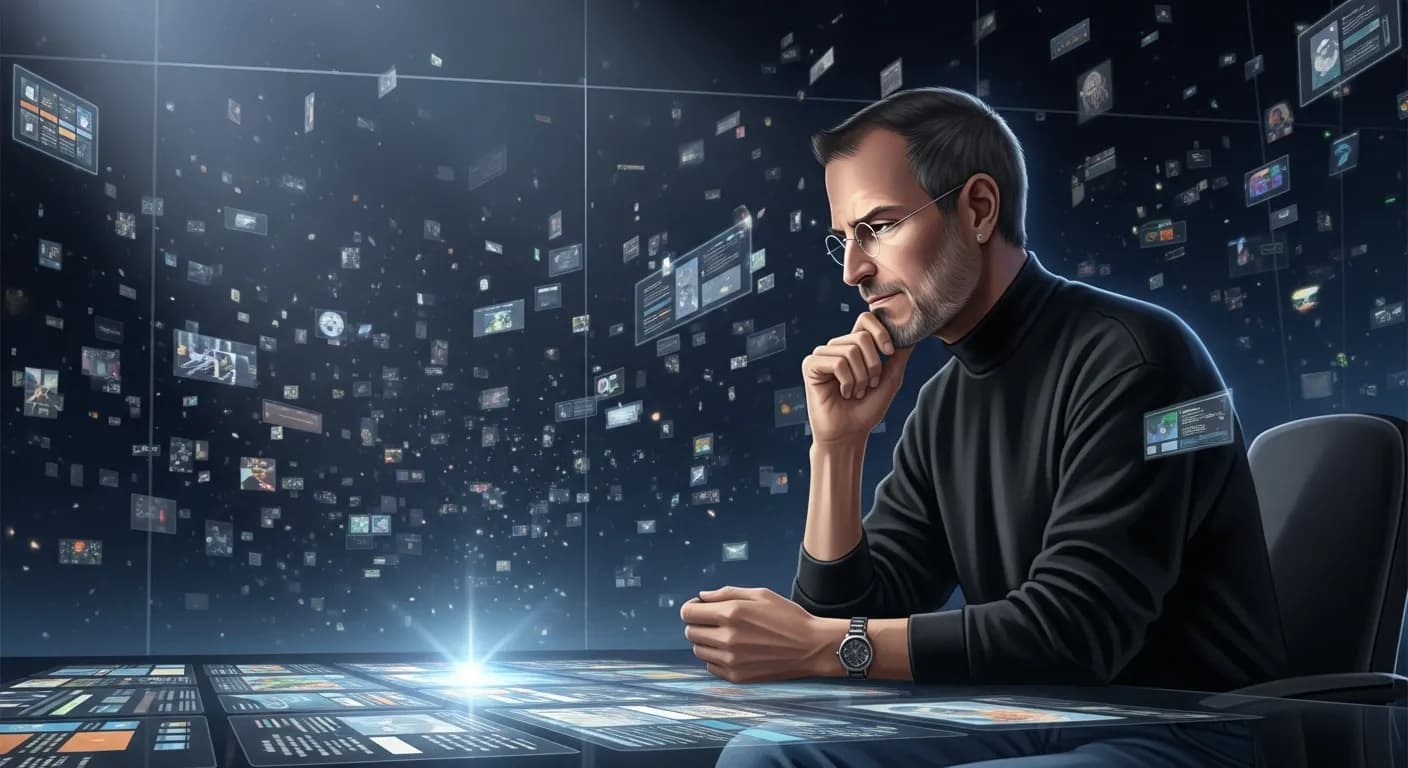 「スティーブ・ジョブズ」「最も重要な決定とは、何をするかではなく、何をしないかを決めることだ。」の画像