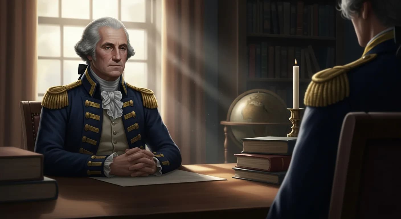 「ジョージ・ワシントン」「人の話の腰を折ってはいけない。
人の話題を横取りしてもいけない。」の画像