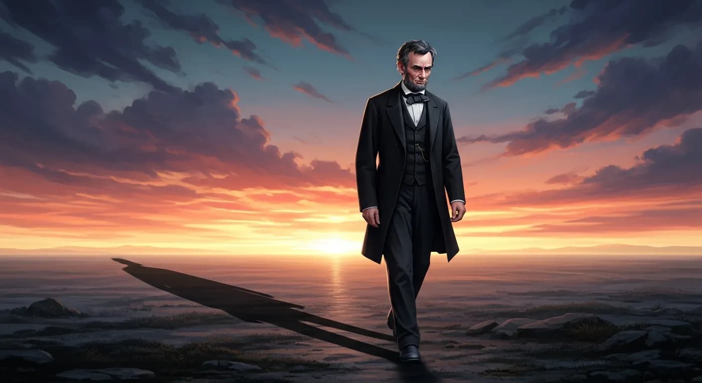 「エイブラハム・リンカーン」「私の歩みは遅いが、歩んだ道を引き返すことはない。」の画像