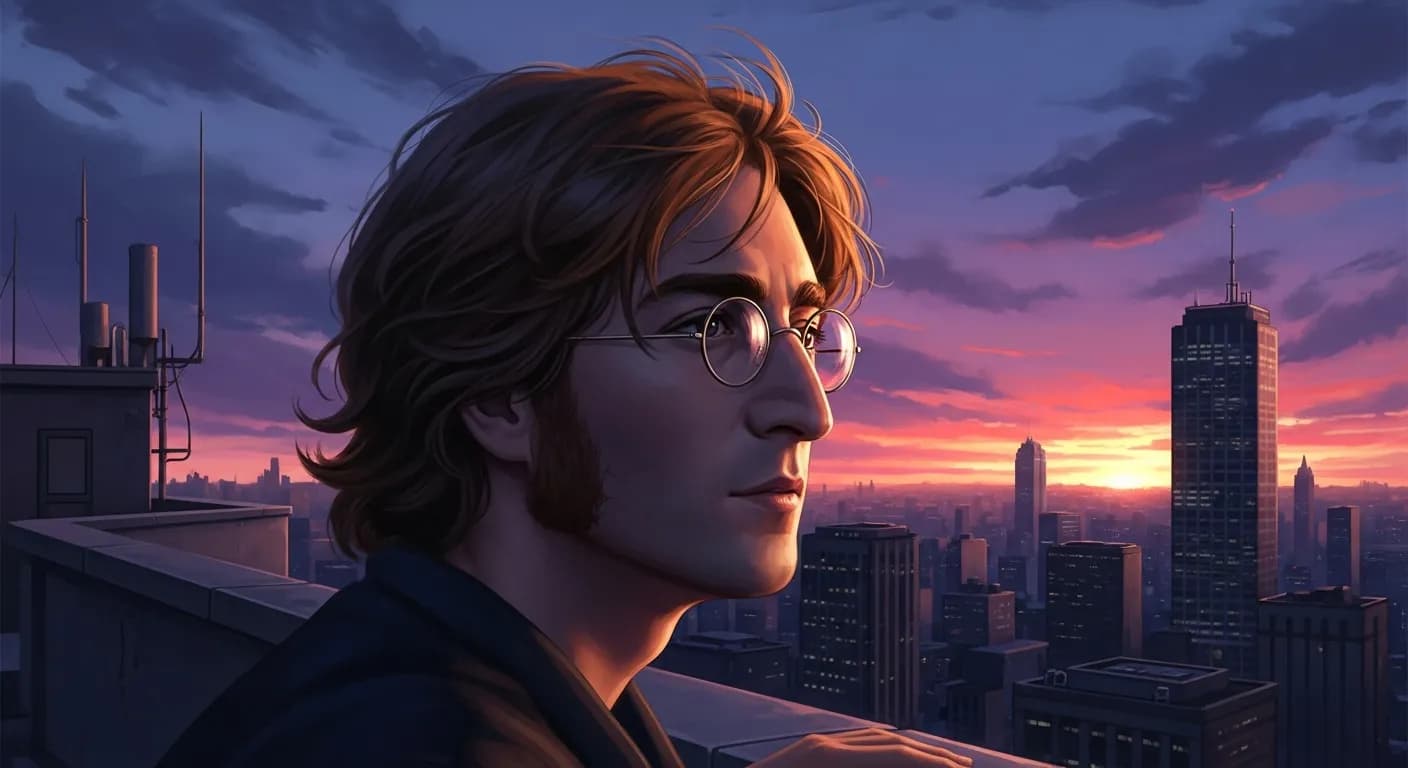 「ジョン・レノン」「幸せになることに躊躇してはいけない。」の画像