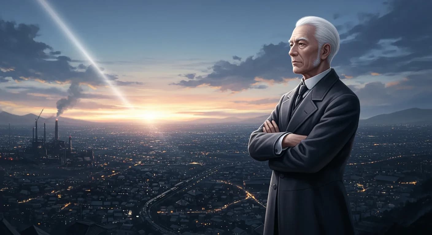 「渋沢栄一」「一家一人の為に発する怒りは小なる怒りにて、一国の為に発する怒りは大いなる怒りである。
大いなる怒りは、国家社会の進歩発展を促す。」の画像