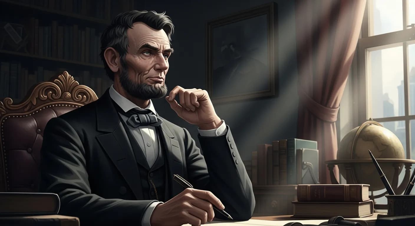 「エイブラハム・リンカーン」「そのことはできる、それをやる、と決断せよ。
それからその方法を見つけるのだ。」の画像