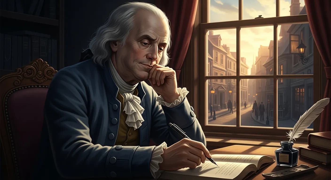 「ベンジャミン・フランクリン」「今日という一日は、明日という日の二日分の値打ちがある。」の画像