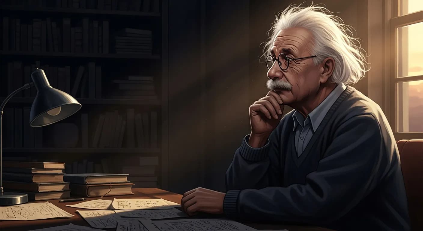 「アルベルト・アインシュタイン」「自分自身のことについて誠実でない人間は、他人から重んじられる資格はない。」の画像