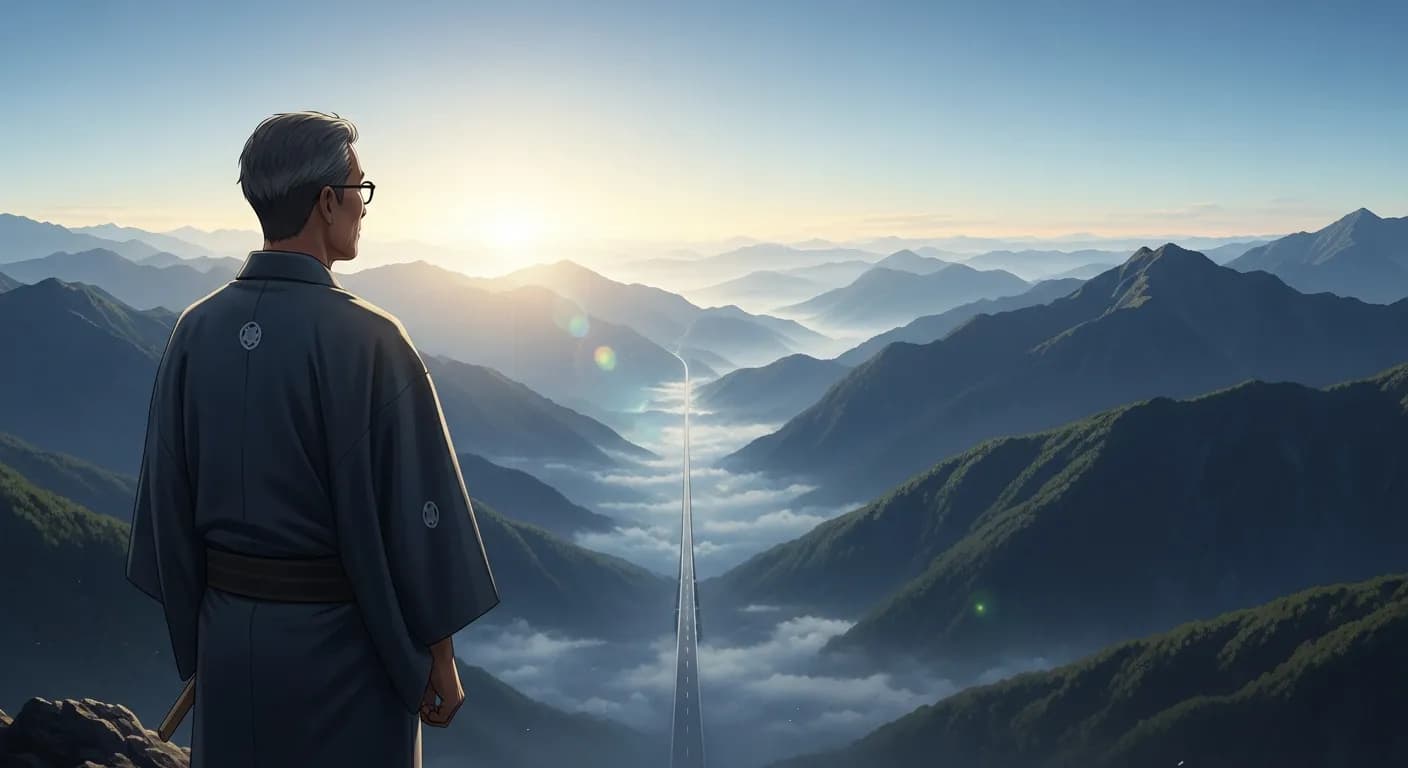 「松下幸之助」「楽観よし悲観よし。
悲観の中にも道があり、楽観の中にも道がある。」の画像