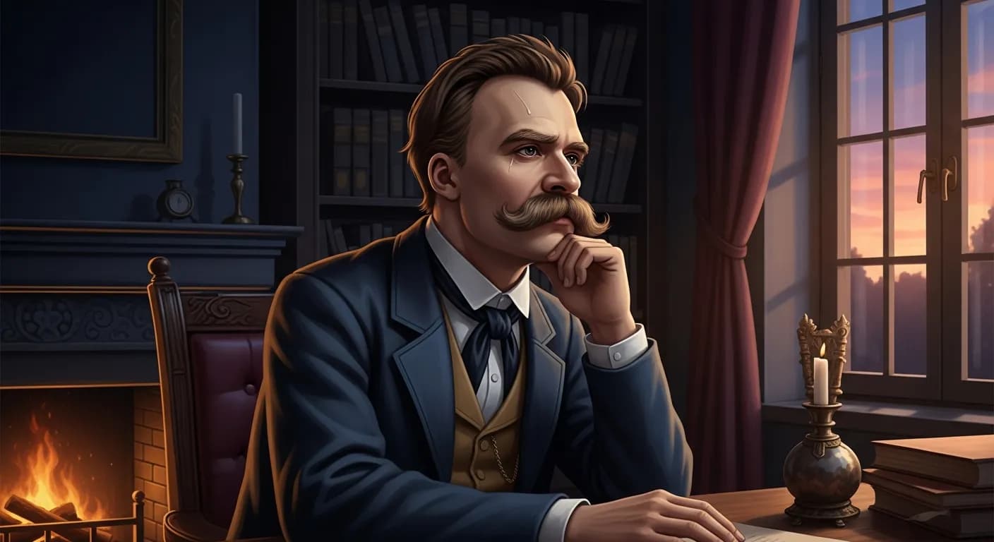 「フリードリヒ・ニーチェ」「あなたにとってもっとも人間的なこと。
それは、誰にも恥ずかしい思いをさせないことである。」の画像