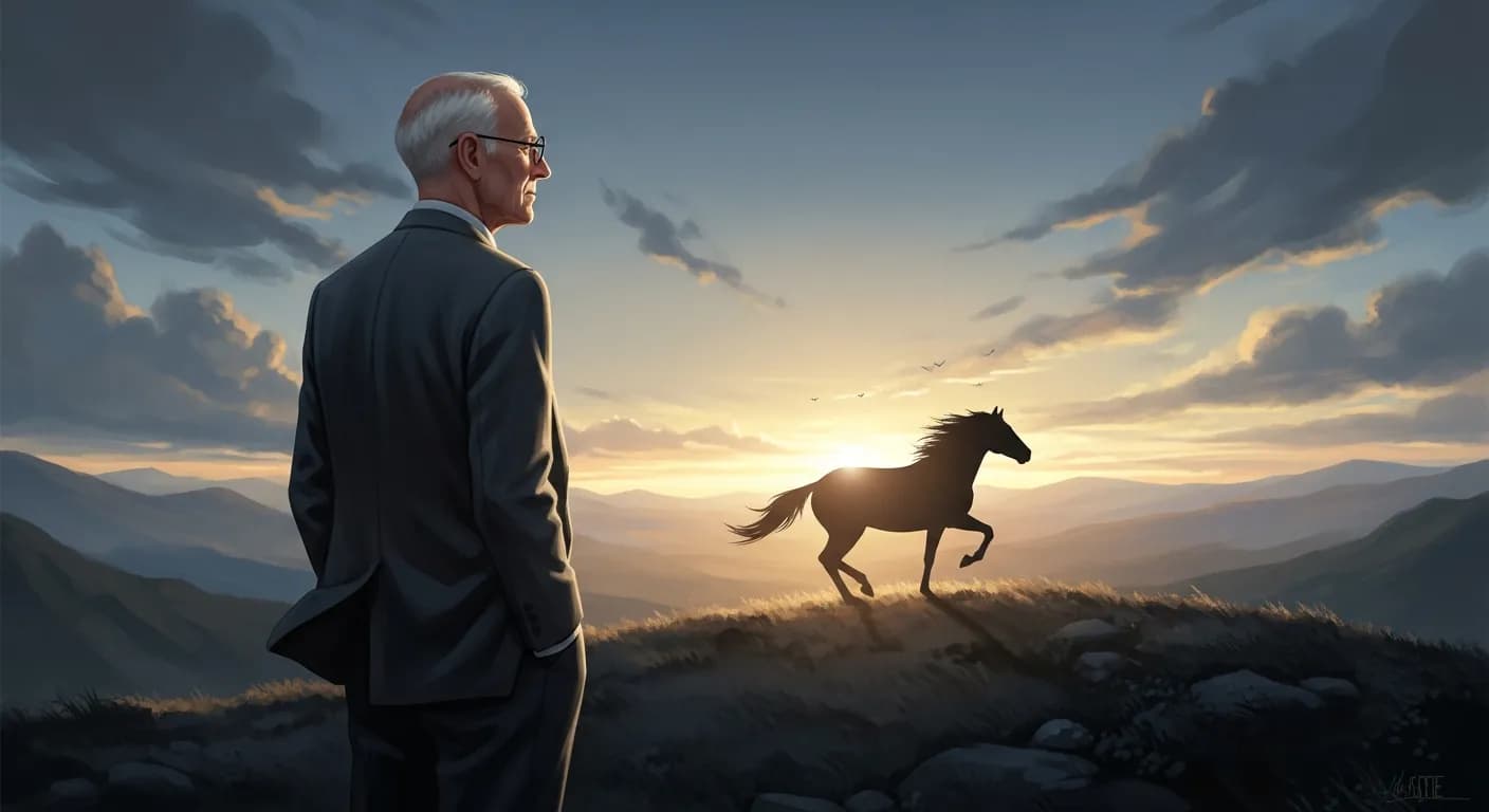 「ヘルマン・ヘッセ」「人生は一頭の馬である。軽快なたくましい馬である。 人間はそれを騎手のように大胆に、しかも細心に取り扱わなければならない。」の画像