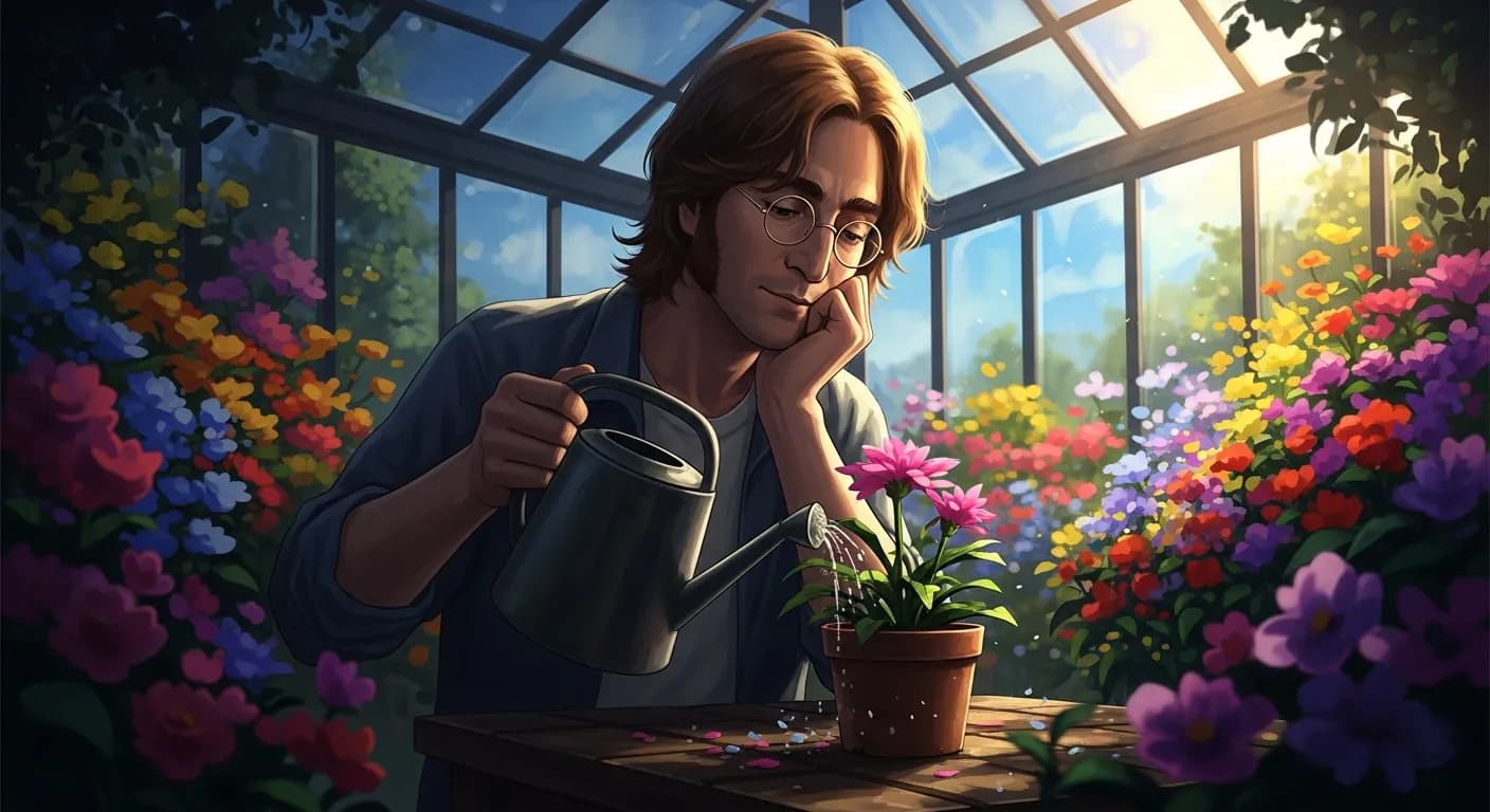 「ジョン・レノン」「愛とは、育てなくてはいけない花のようなもの。」の画像