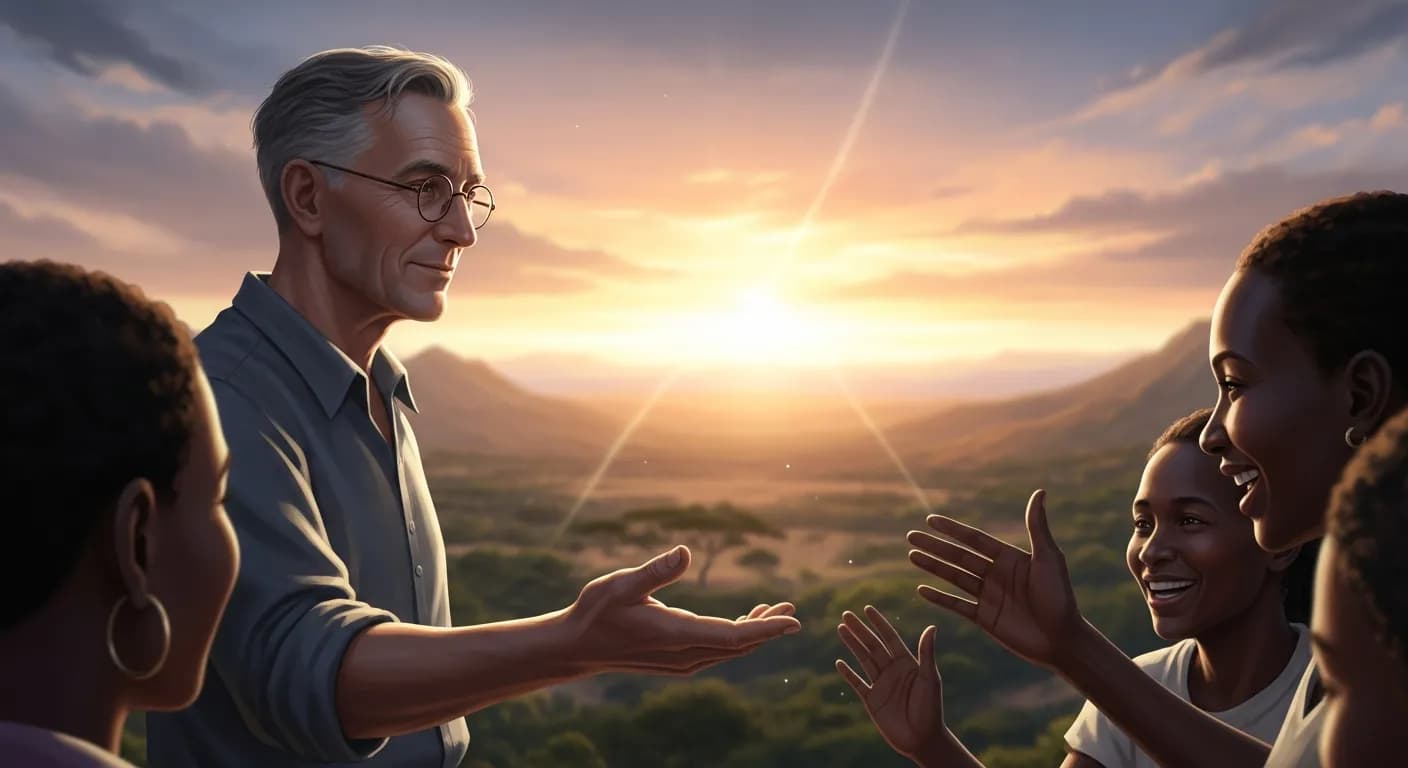 「アルベルト・シュバイツァー」「本当に幸福になれる者は、人に奉仕する道を探し求め、ついにそれを見出した者である。これが私の確信である。」の画像