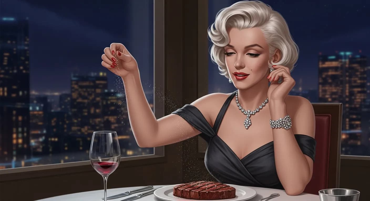 「マリリン・モンロー」「ときどき嫉妬をしない結婚生活なんてひどく味気ないわ。
でも、嫉妬はステーキにかける塩のようなもの。
ほんのちょっと必要なだけ。」の画像