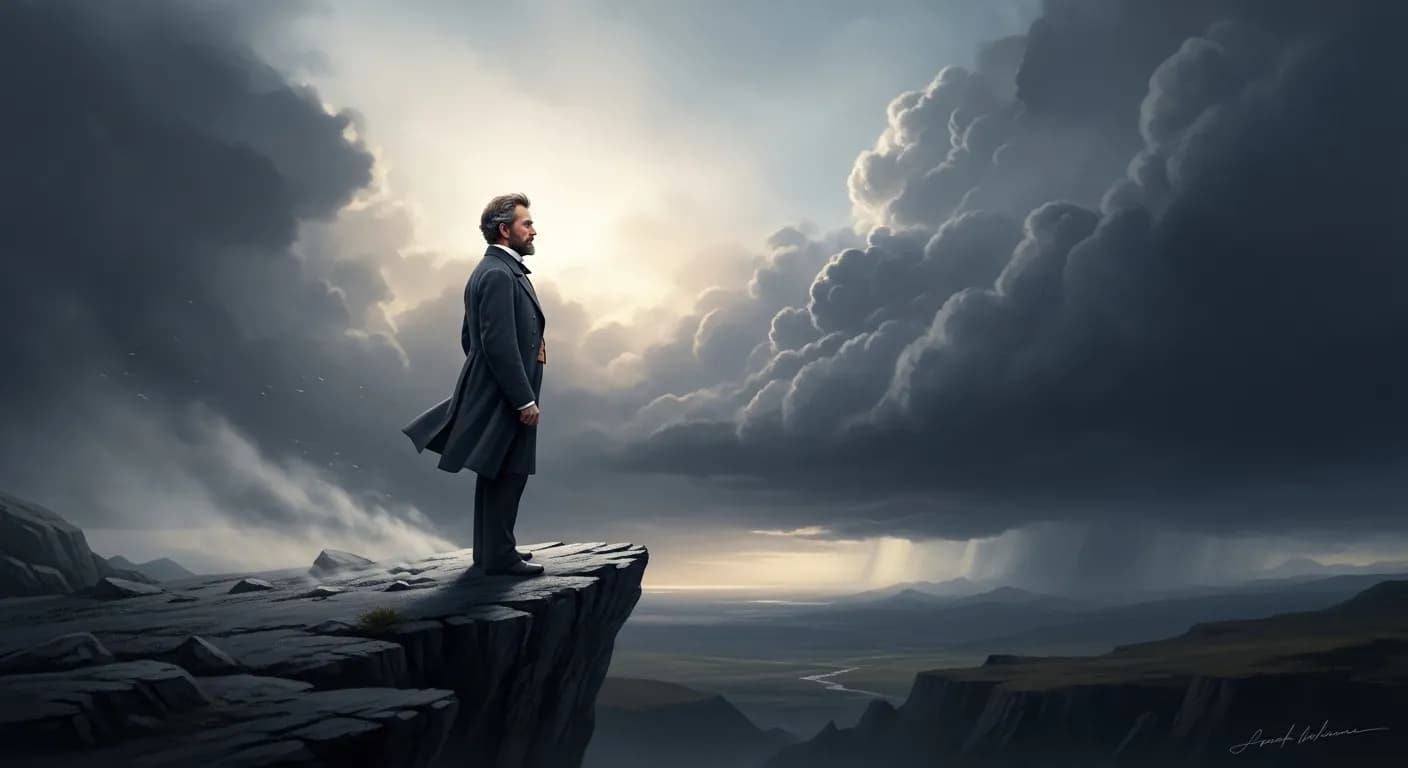 「ラルフ・ワルド・エマーソン」「普通の人々より英雄が勇敢なわけではない。ただ彼は5分間長く勇敢だっただけだ。」の画像