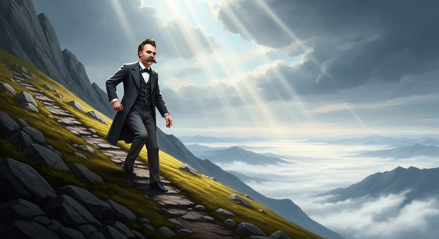 「フリードリヒ・ニーチェ」「高く登ろうと思うなら、自分の脚を使うことだ。
高い所へは、他人によって運ばれてはならない。
人の背中や頭に乗ってはならない。」の画像