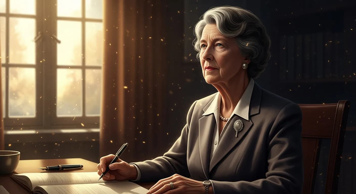 「エレノア・ルーズベルト」「世界でもっとも不幸な人間というのは、せっかくの時間を何に使ったらよいかわからなくて、いたずらに一日を迎え一日を送る人間の事を指すのでしょう。」の画像