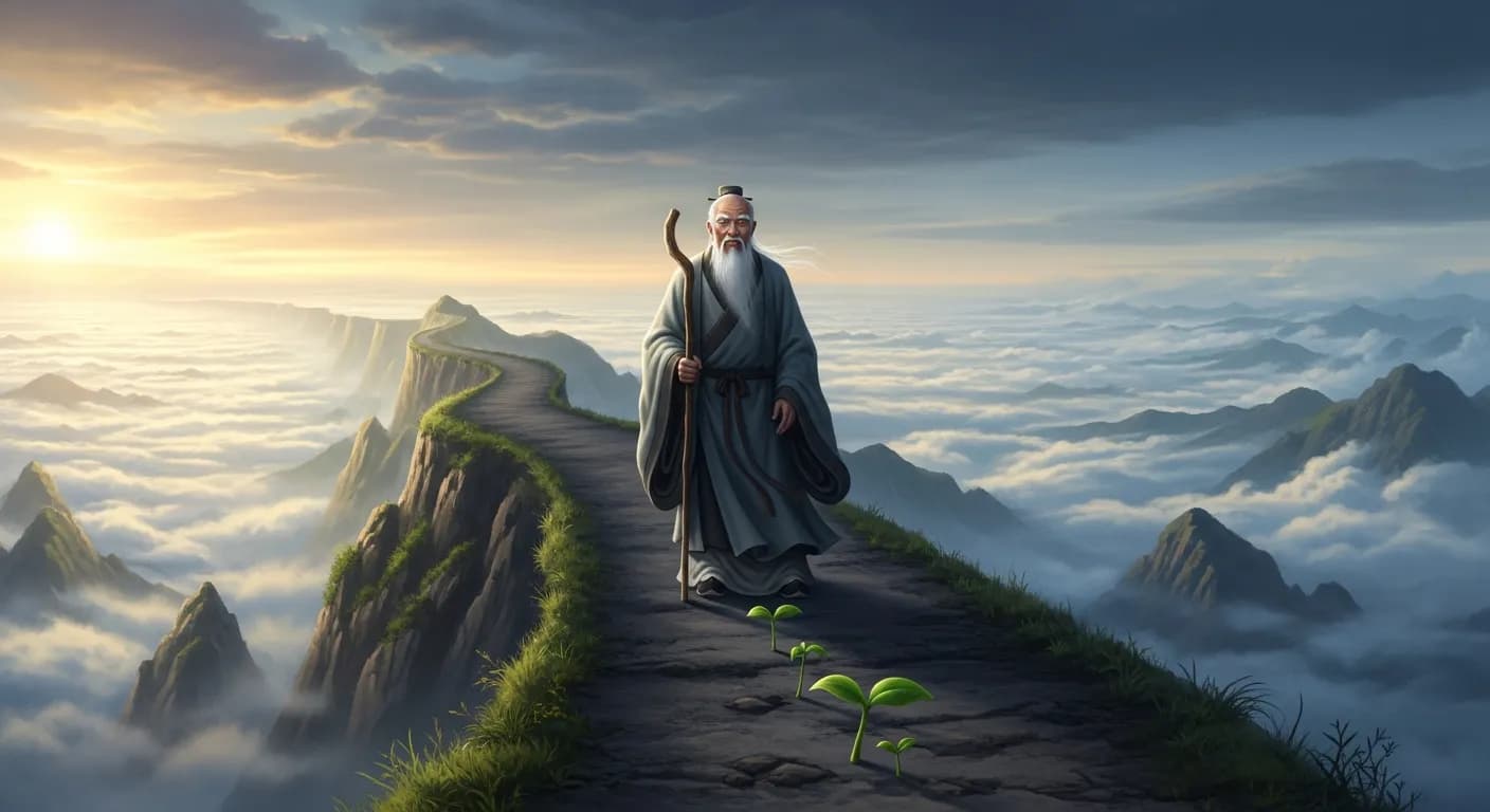 「老子」「困難なことは、それがまだ易しいうちに始めなさい。
偉大なことは、それがまだ小さなうちにやりなさい。
世界中の困難な問題も、かつては易しかったに違いない。
偉大なことも、かつては取るに足らない小さなこと...」の画像